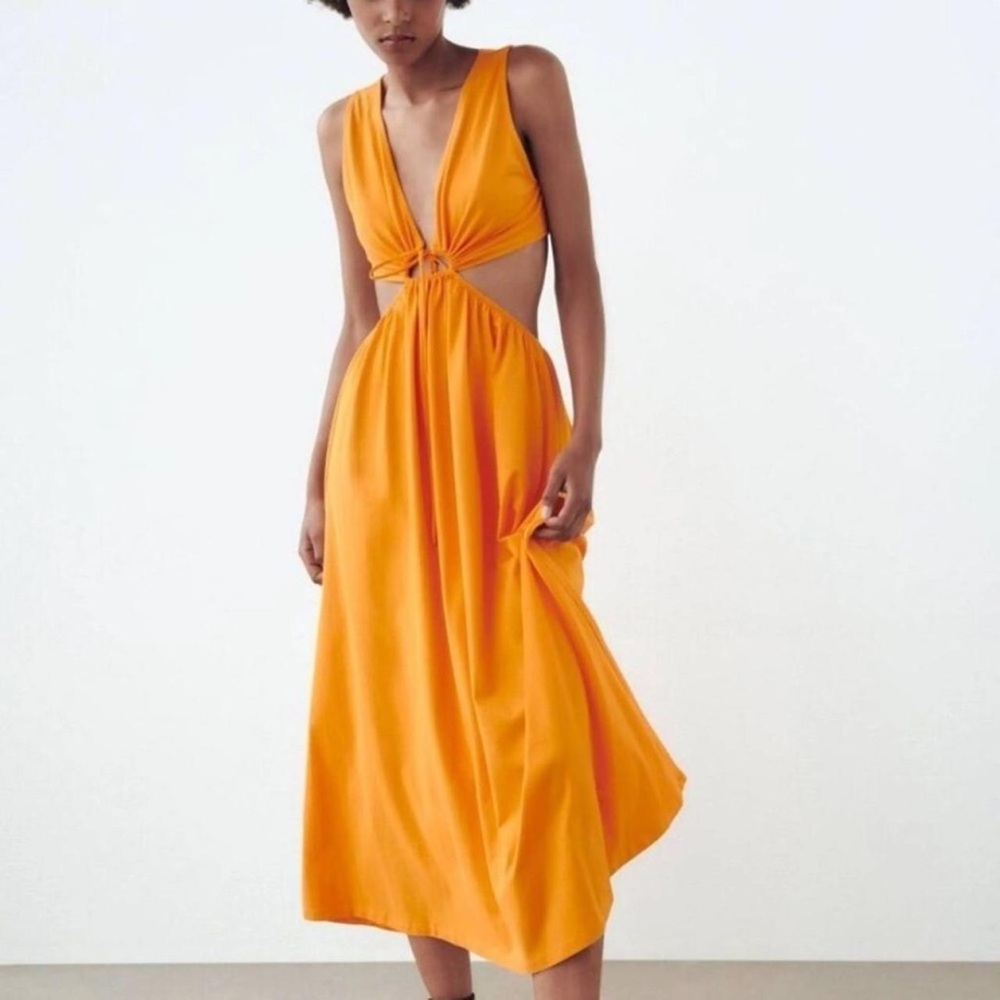 New Zara Orange Cutout